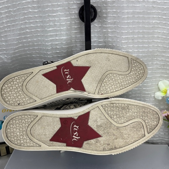 (H2) Ash Kansas Women's Black and White Leather Platform Sneakers, Size 40/9 M - Picture 4 of 14